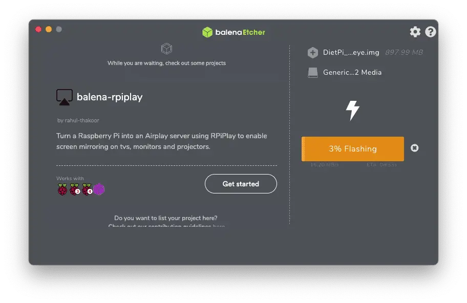 DietPi - A lightweight Raspberry Pi OS Alternative 11 It may take a few minutes to write the data to the SD card