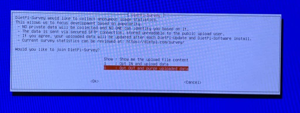 DietPi - A lightweight Raspberry Pi OS Alternative 18 I'm not really a fan of data collection...