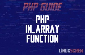 PHP in_array Function
