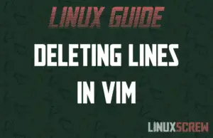 Vim / Vi: Deleting lines