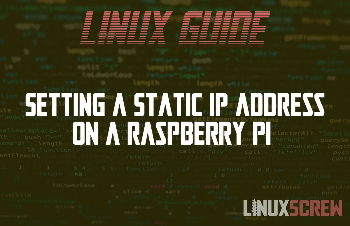 how do i set a static ip address on raspberry pi