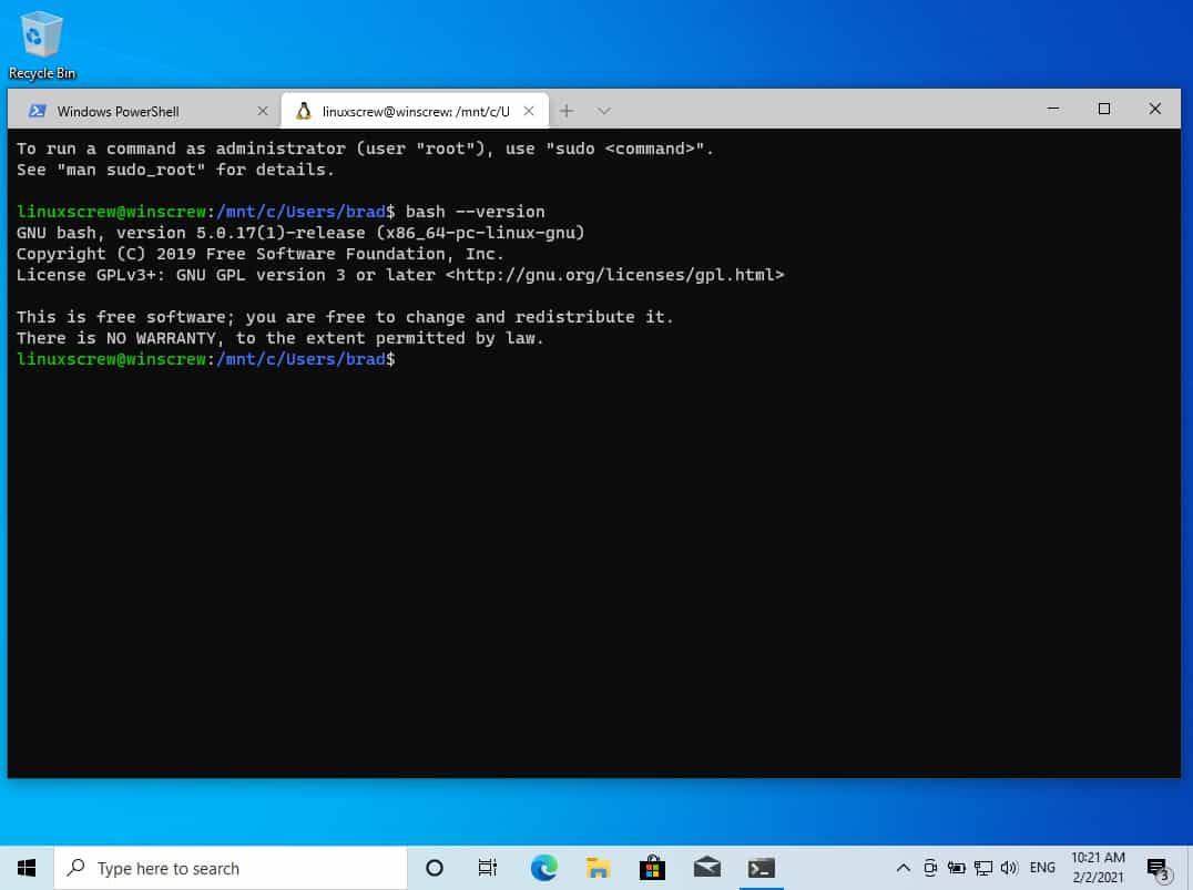 How to Install & Use Bash (Linux Shell) on Windows 10 [Tutorial]