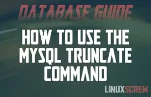 MySQL Truncate