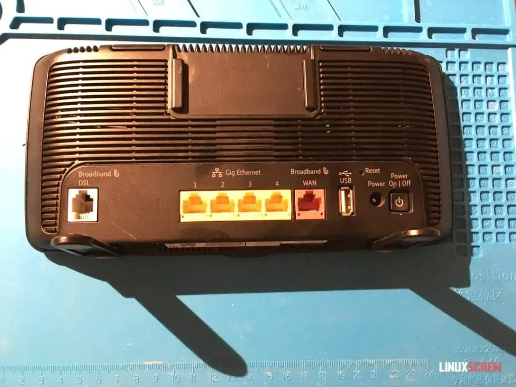 Installing OpenWrt on a BT HomeHub 5 (or Plusnet Hub One), Full Instructions 3 BT HomeHub 5 Back