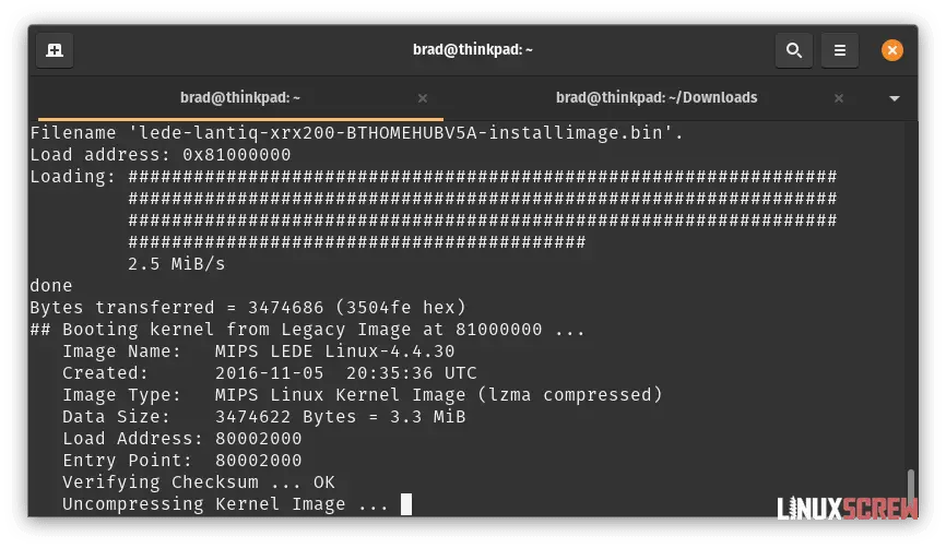 Installing OpenWrt on a BT HomeHub 5 (or Plusnet Hub One), Full Instructions 26 OpenWrt Installing