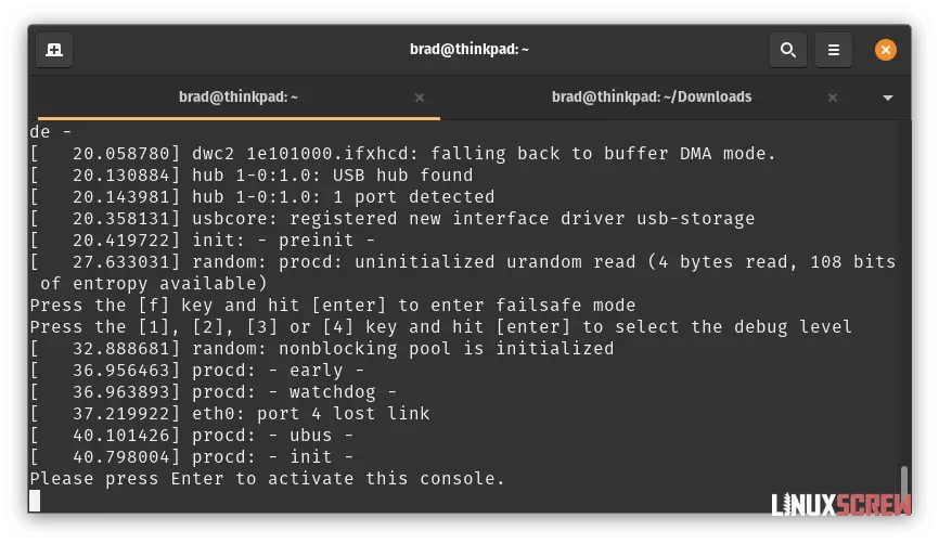Installing OpenWrt on a BT HomeHub 5 (or Plusnet Hub One), Full Instructions 27 Activating the console