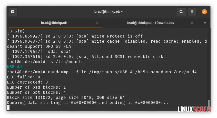 Installing OpenWrt on a BT HomeHub 5 (or Plusnet Hub One), Full Instructions 30 Backing up firmware