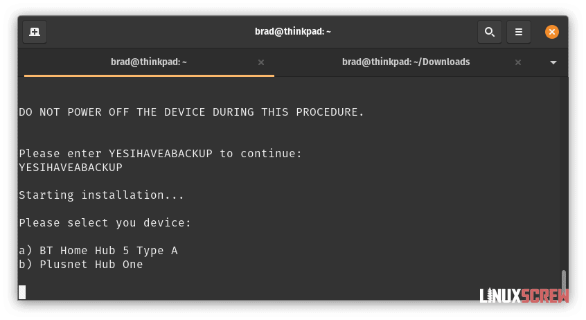 Installing OpenWrt on a BT HomeHub 5 (or Plusnet Hub One), Full Instructions 33 Router selection