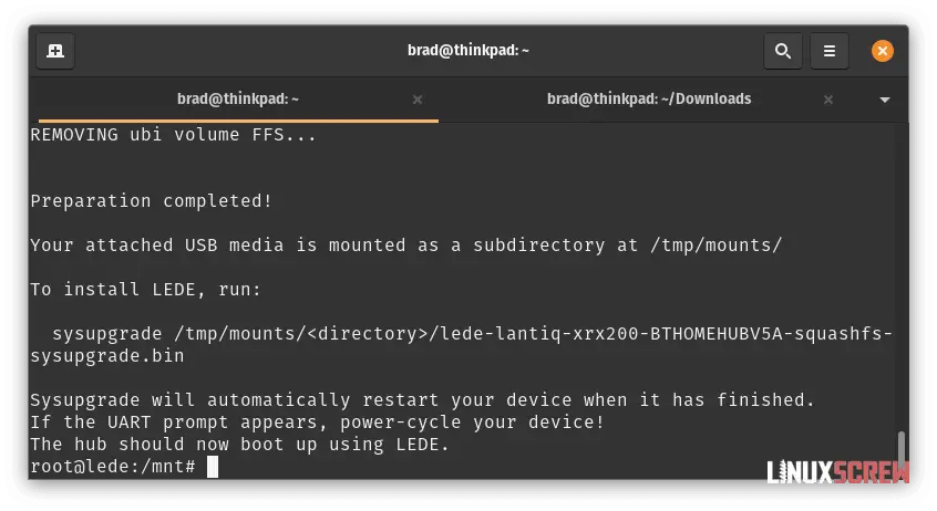 Installing OpenWrt on a BT HomeHub 5 (or Plusnet Hub One), Full Instructions 34 OpenWrt Installed