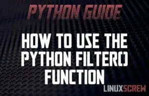 Using Python filter()