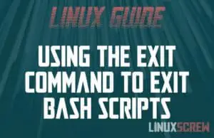 Bash Exit Script