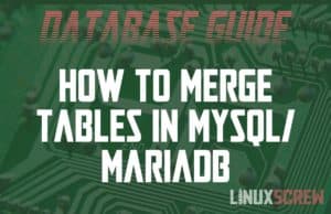 MySQL Merge Tables