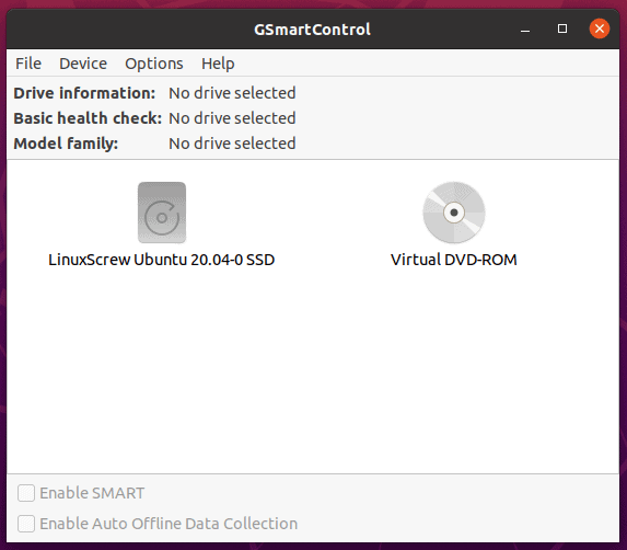 GsmartControl - Linux Check Disk