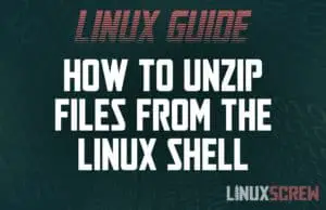 Linux unzip