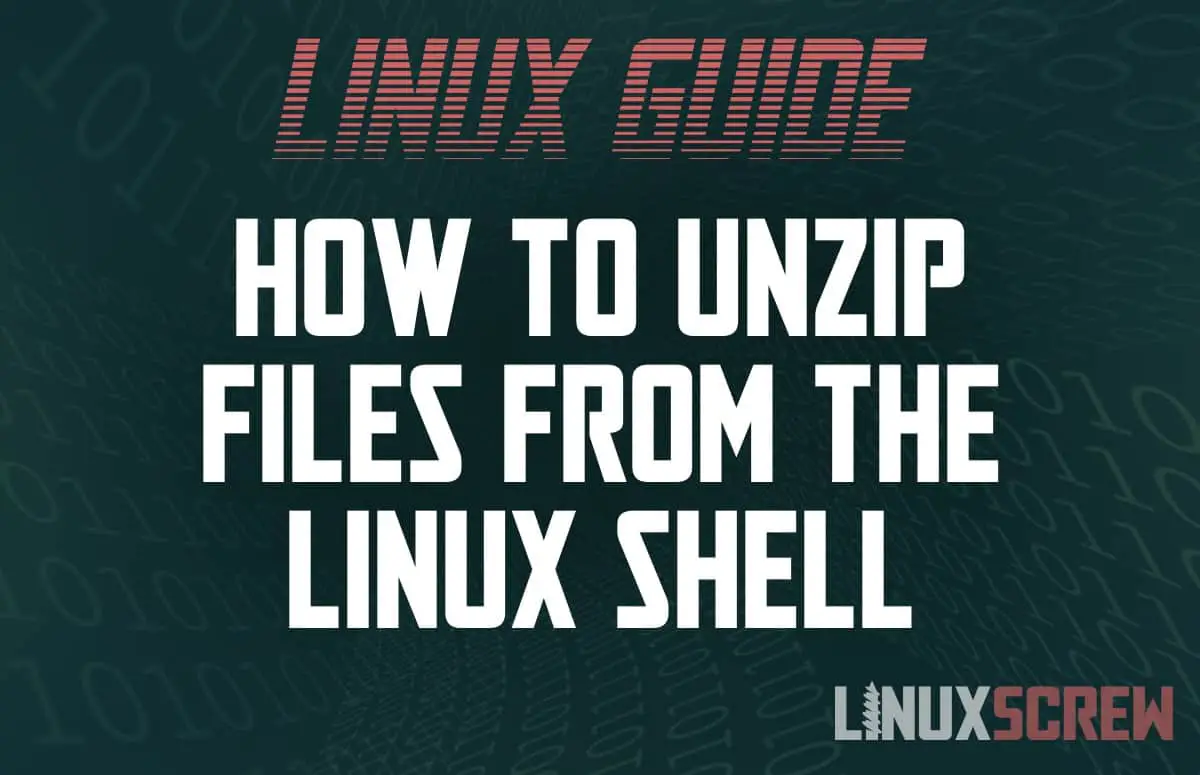 Linux unzip