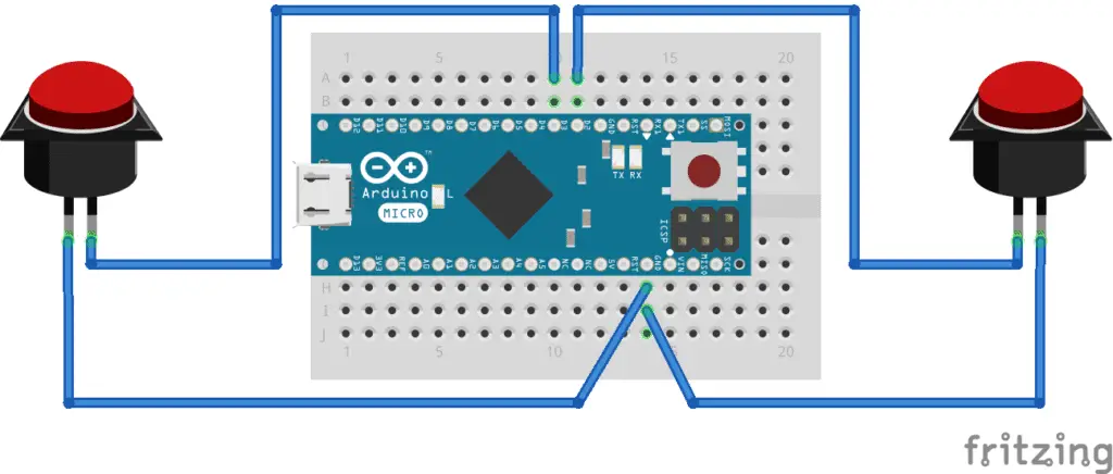 Arduino Circuit for Buttons