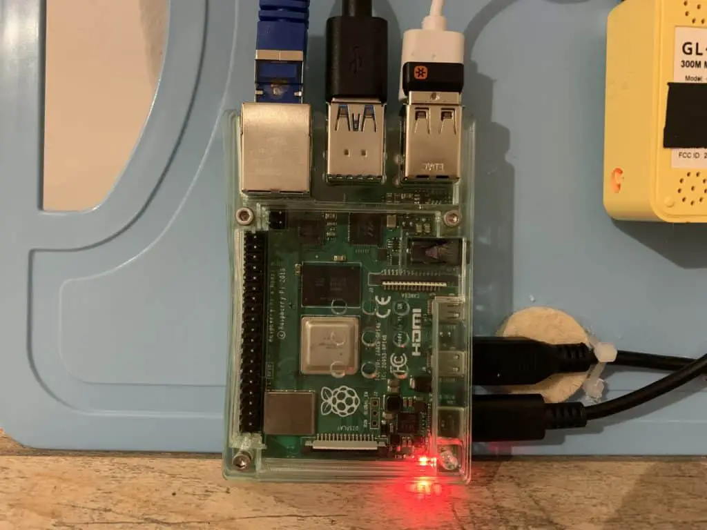 ...and here's the Raspberry Pi 4 that will be controlling the action.