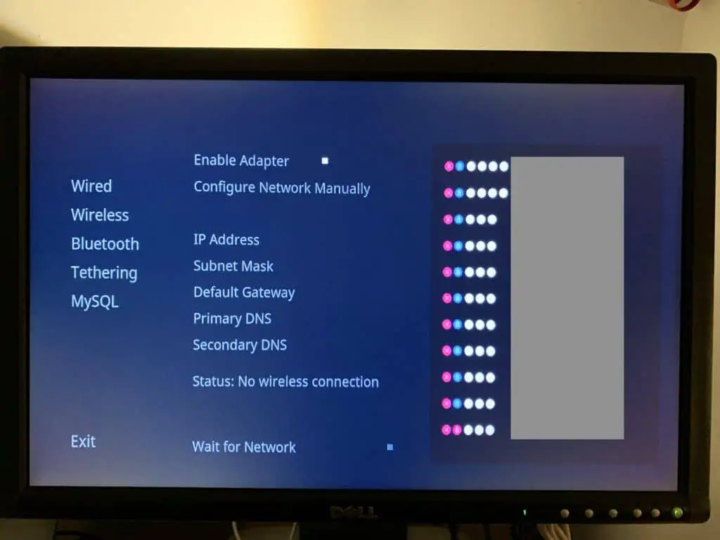 Select your WiFi network from the list on the right of the screen.