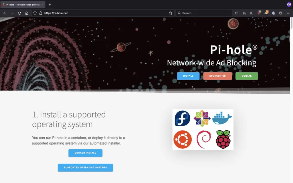 Installing Pi-Hole Ad Blocker on a Raspberry Pi Zero 3 The Pi-Hole website - click the blue 'Install' button for installation instructions.