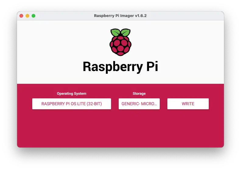 Installing Pi-Hole Ad Blocker on a Raspberry Pi Zero 6 Run the Raspberry Pi Imager - select the Raspberry Pi OS Lite option, your storage device, and click 'WRITE' when you're ready.