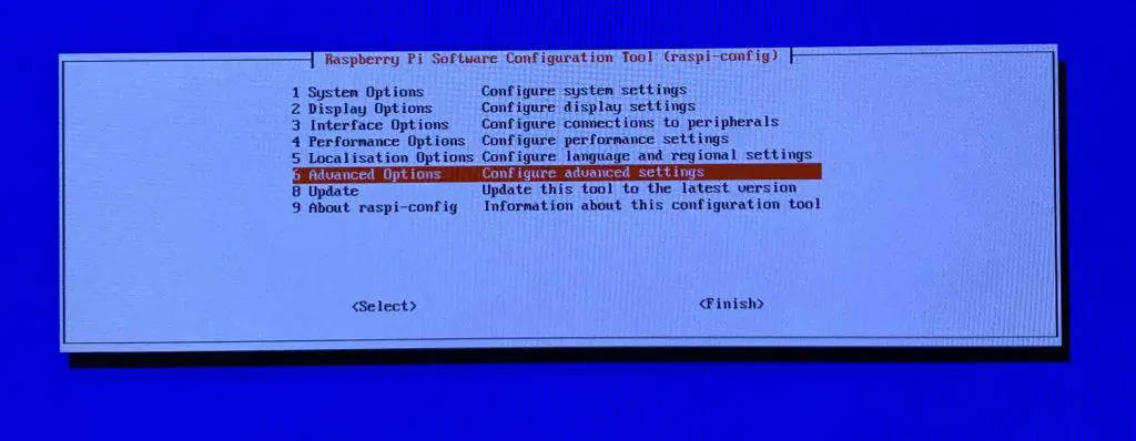 Installing Pi-Hole Ad Blocker on a Raspberry Pi Zero 10 Navigate to 'Advanced Options' with the arrow keys and hit ENTER