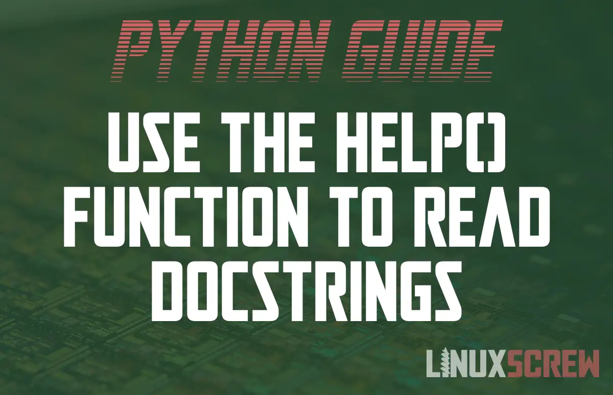 Python help() Function