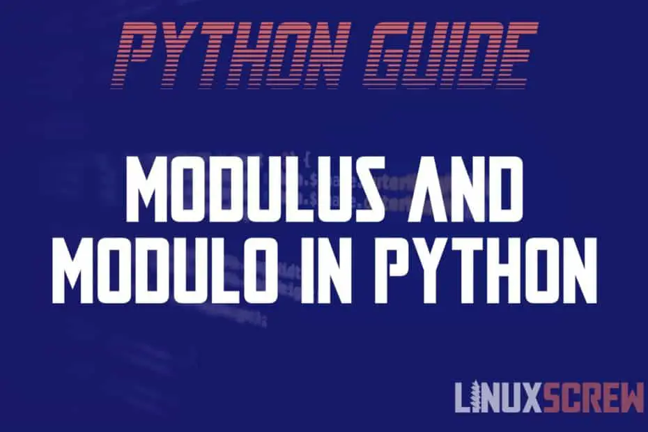 Python mod Modulus Modulo