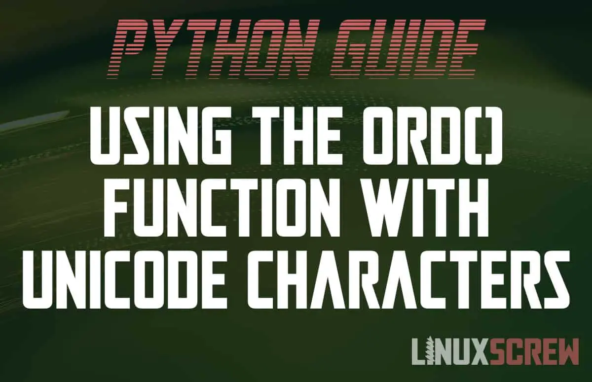 Python ord()