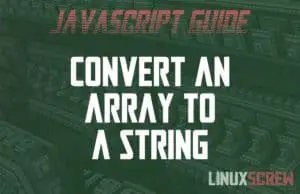 JavaScript Array to String