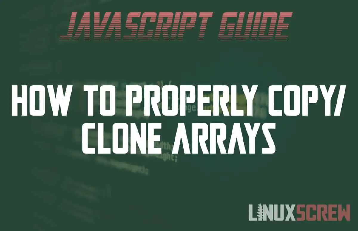 How to Copy/Clone JavaScript Array