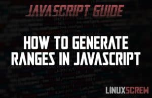 JavaScript Generate Range