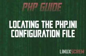 Locate PHP ini configuration