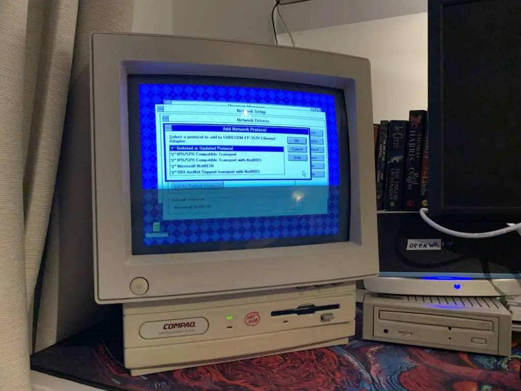 Browsing the Internet on a 1993 Windows 3.11 All-In-One PC 7 Add a new or unlisted protocol.