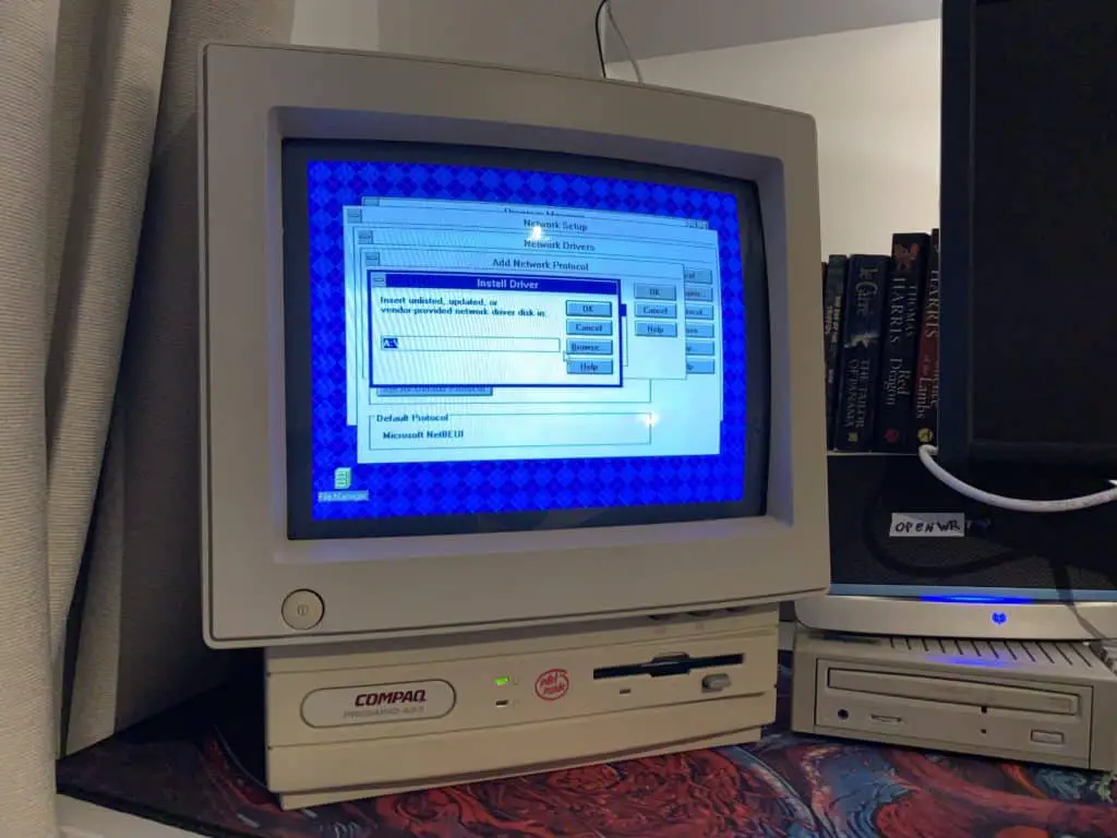 Browsing the Internet on a 1993 Windows 3.11 All-In-One PC 8 Browse to the location where TCP/IP was extracted earlier.