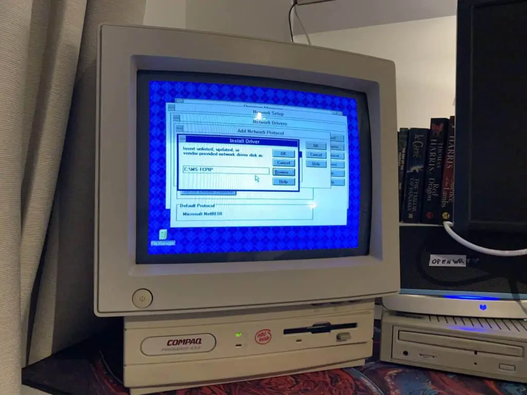 Browsing the Internet on a 1993 Windows 3.11 All-In-One PC 9 Ready to install.