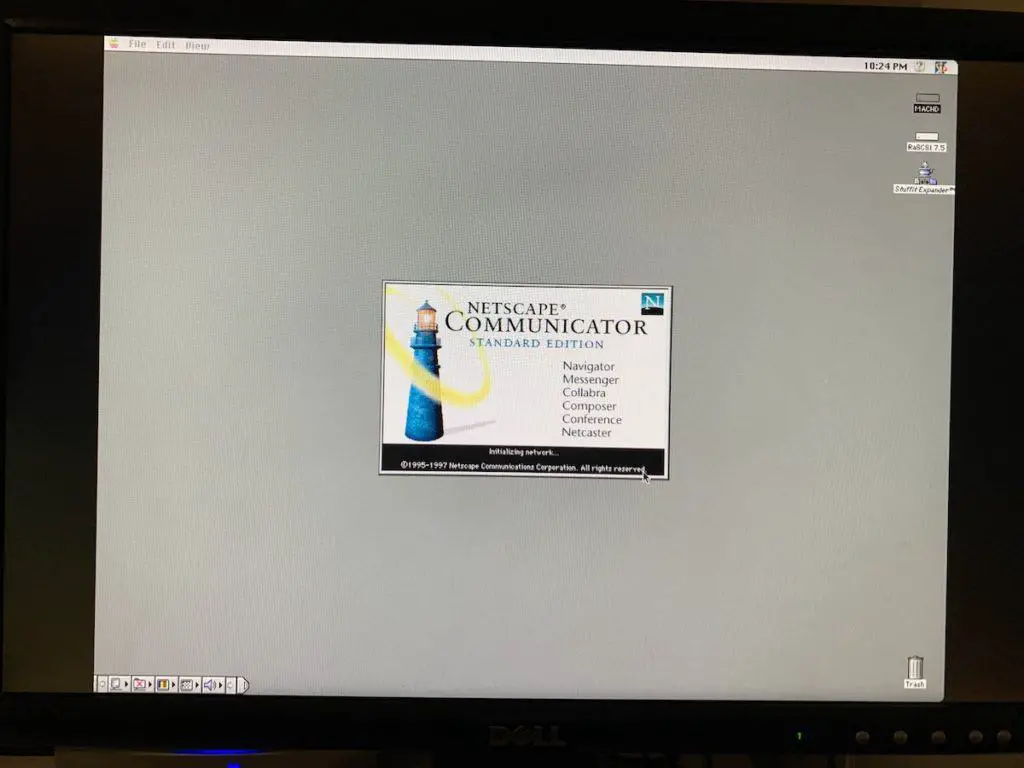 Browsing the Internet on a 1989 Macintosh II with a Web Rendering Proxy 27 That's a good looking splash screen