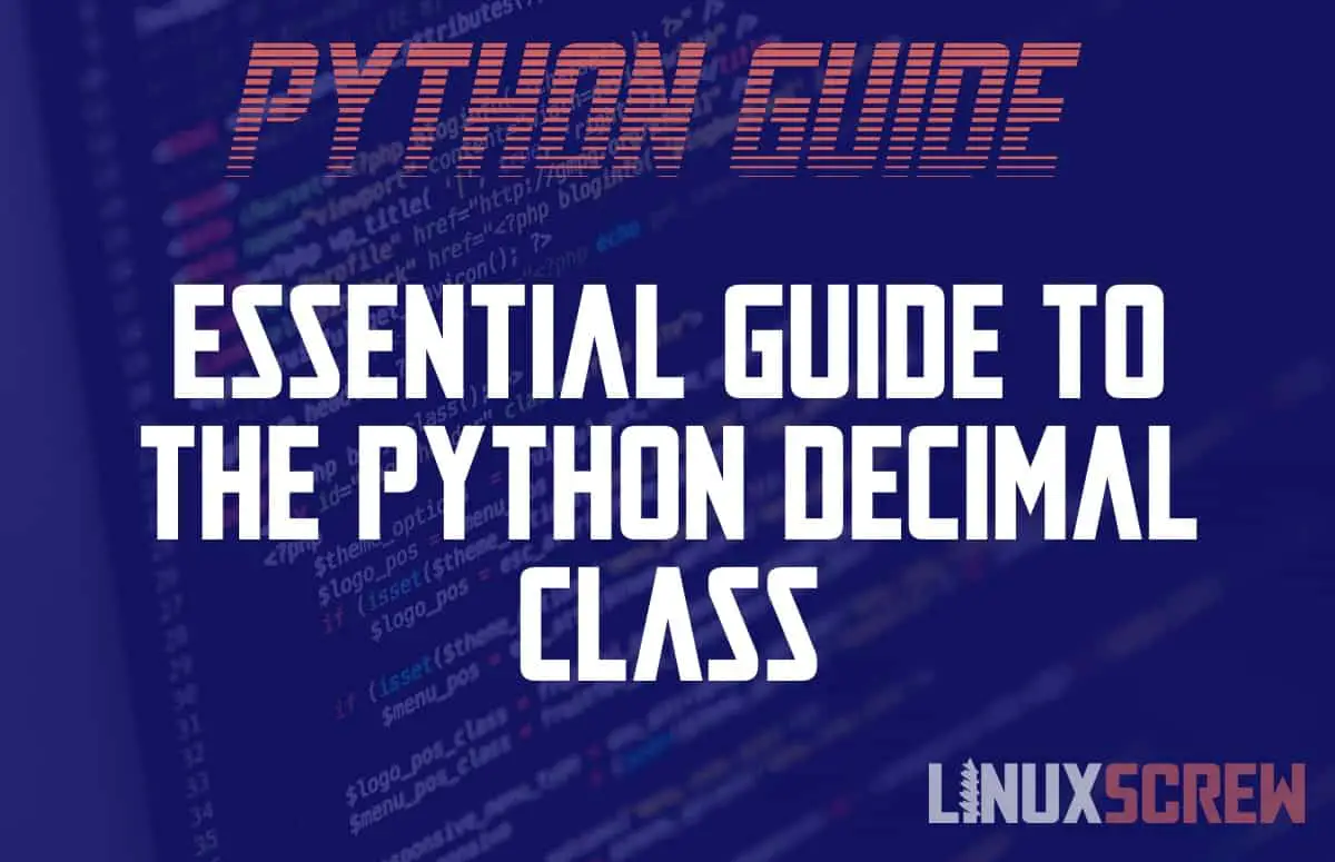Python decimal class