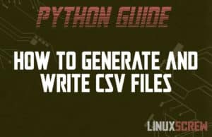 Python write csv file