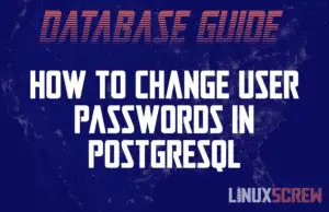 PostgreSQL how to change user password