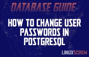 PostgreSQL how to change user password